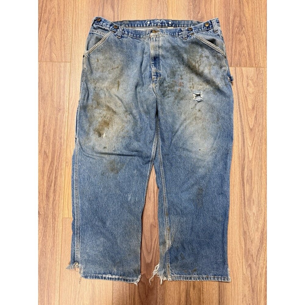 Vintage Ben Davis Carpenter Jeans Mens 46x30 (42x29) Baggy Distress